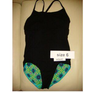 Ivivva by Lululemon🍋 Leotard black reversible size 6